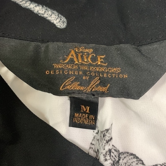 Disney Alice Through The Looking Glass Designer Collection Cheshire Cat Blouse M - Picture 5 of 6